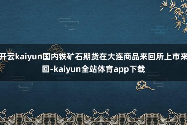 开云kaiyun国内铁矿石期货在大连商品来回所上市来回-kaiyun全站体育app下载